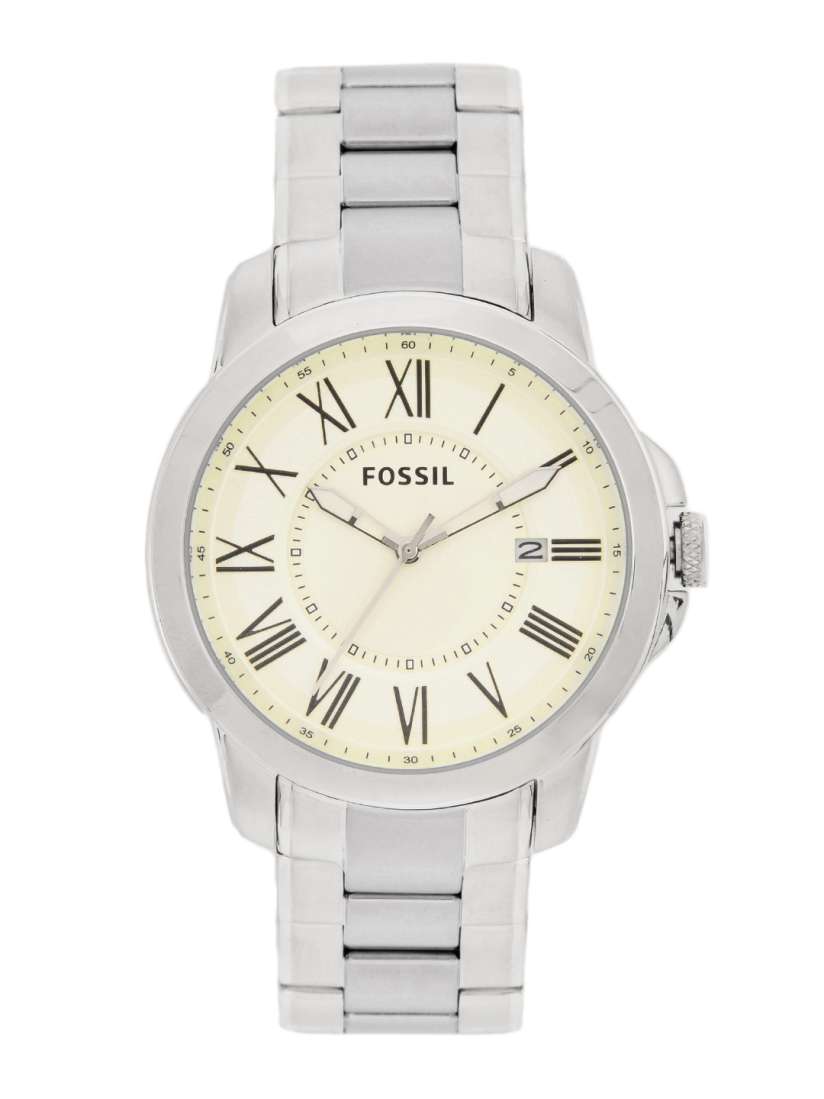 Buy Fossil Men Cream Coloured Dial Watch FS4734 Watches for Men 88577 Myntra