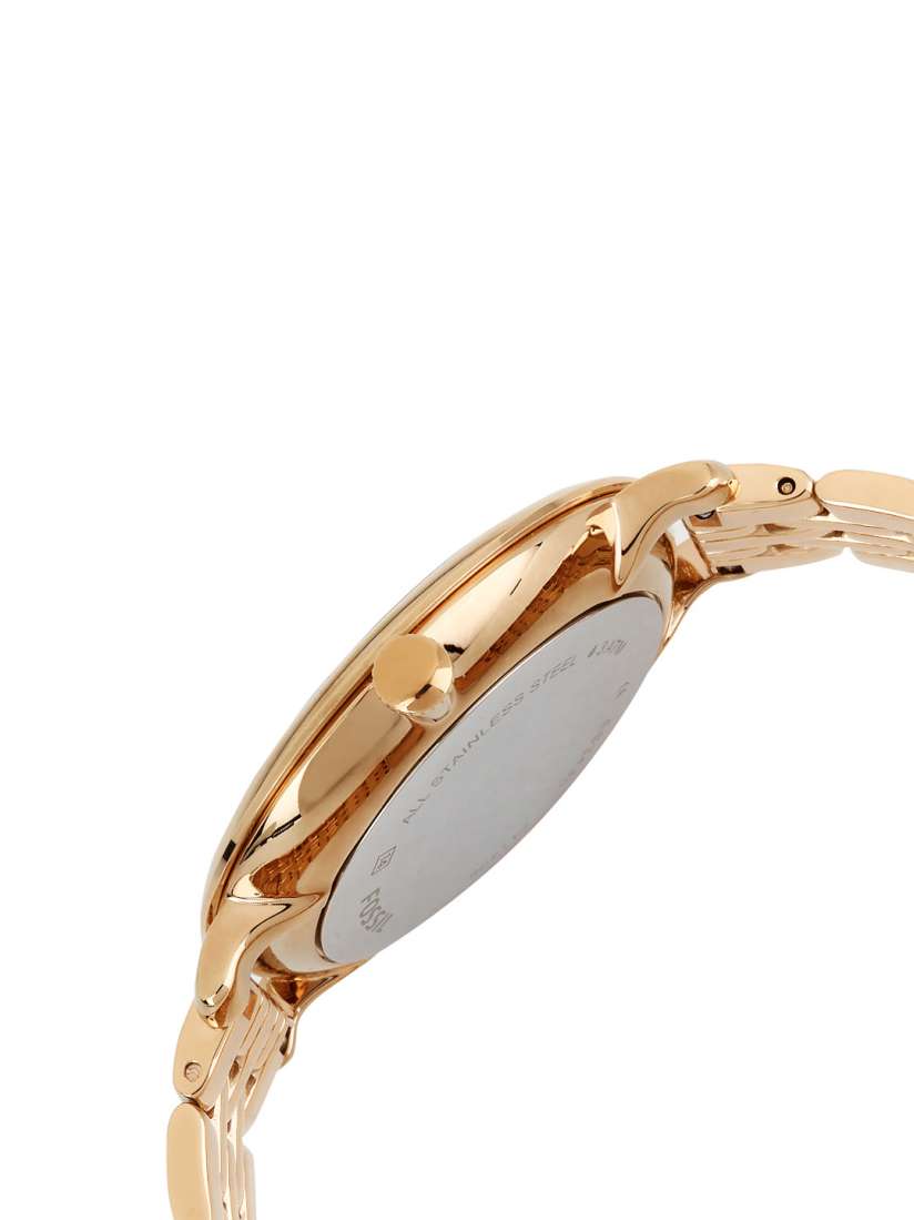 Fossil rose gold dial analog women's watch es3435i top