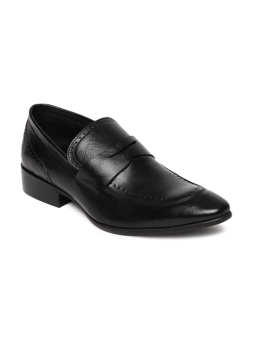Buy Franco Leone Men Black Leather Smart Casual Shoes Formal Shoes for Men 210184 Myntra