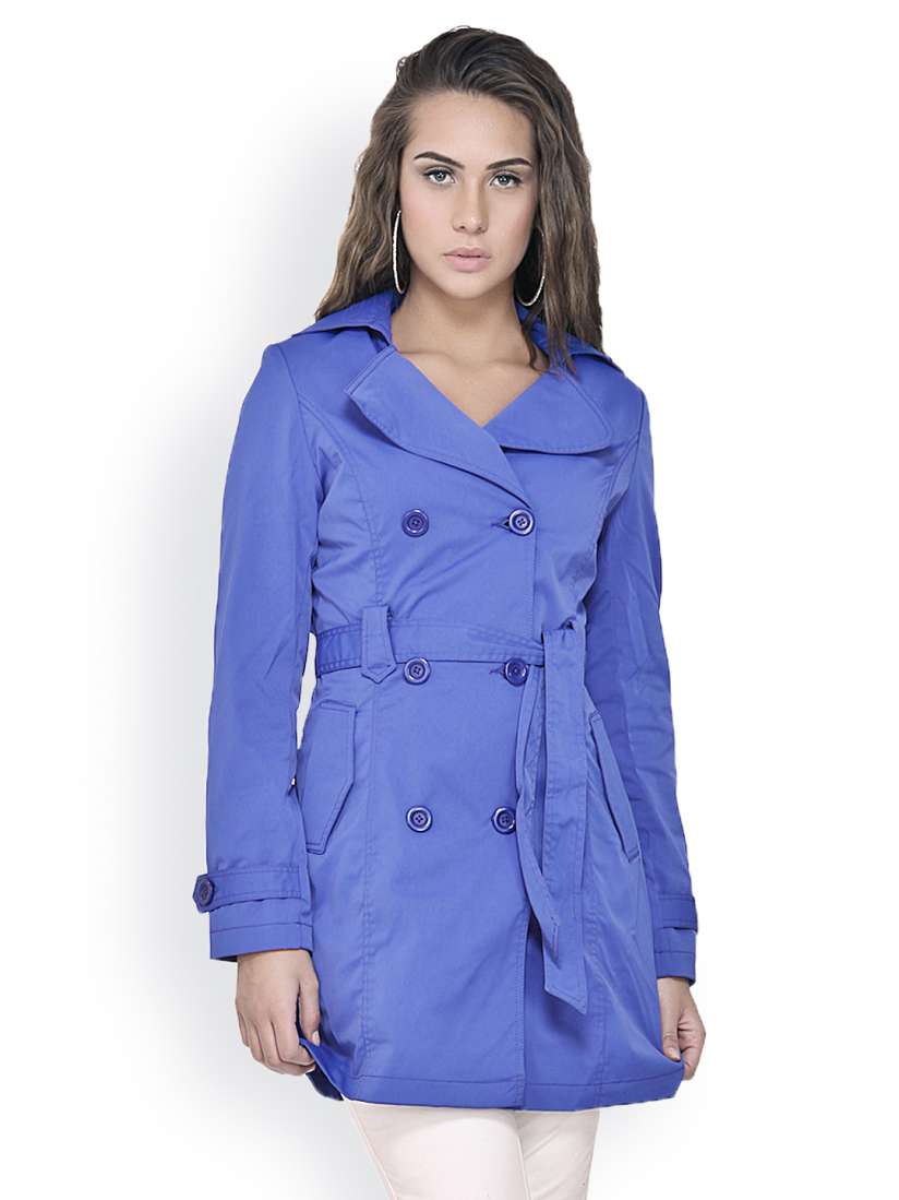 Buy Gipsy Women Royal Blue Coat Coats for Women 503797 Myntra