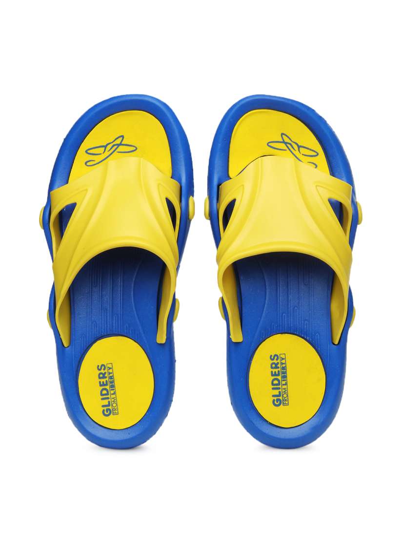 Buy Gliders from Liberty Men Yellow Blue Flip Flops Flip Flops for Men 358217 Myntra