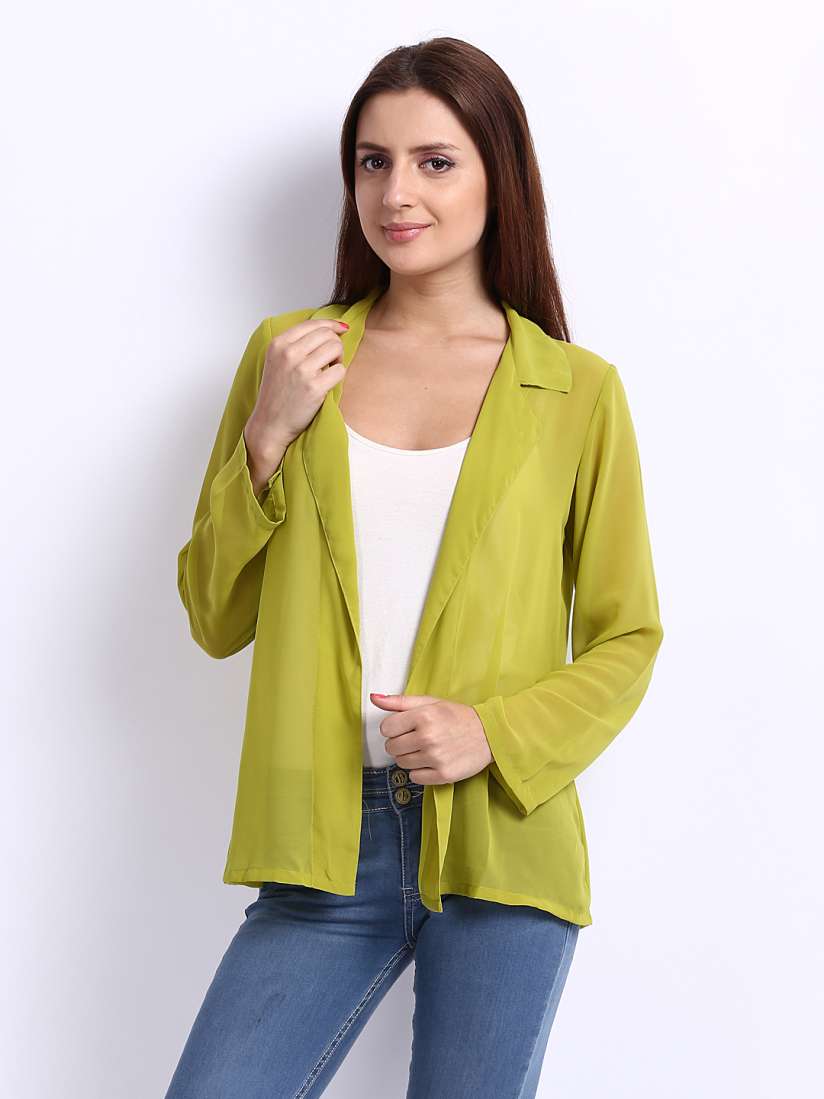 Lime green shrug 2025