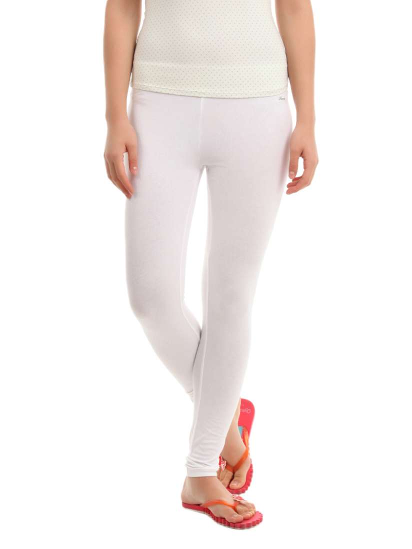 Buy Hanes Women White ComfortSoft Waistband Cotton Stretch Full Leggings Leggings for Women 50023 Myntra