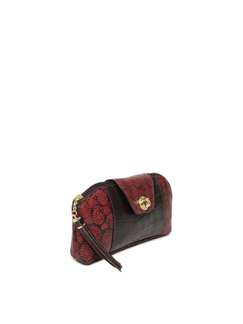 Buy Holii Red Brown Leather Clutch Clutches for Women 413555 Myntra