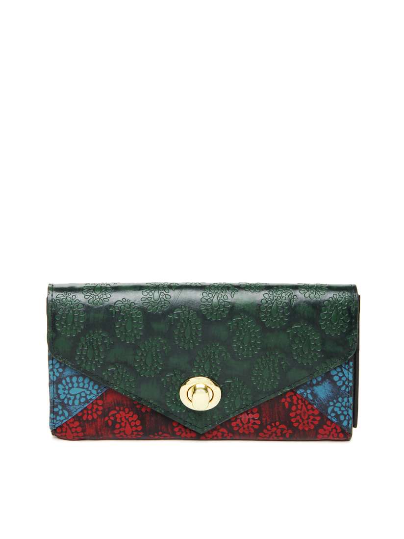 Buy Holii Women Green Black Leather Wallet Wallets for Women 426587 Myntra