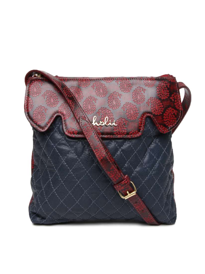 Buy Holii Blue Red Ginger Leather Sling Bag Handbags for Women 323375 Myntra