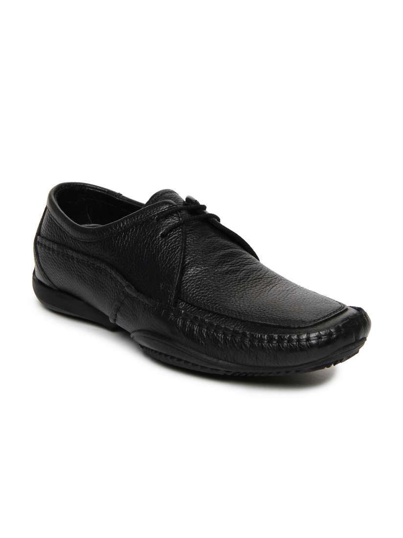 Buy Hush Puppies by Bata Men Black Leather Casual Shoes Casual Shoes for Men 367662 Myntra