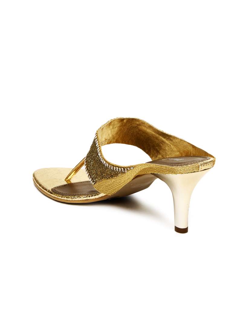 Buy Inc 5 Women Gold Toned Heels Heels for Women 323987 Myntra