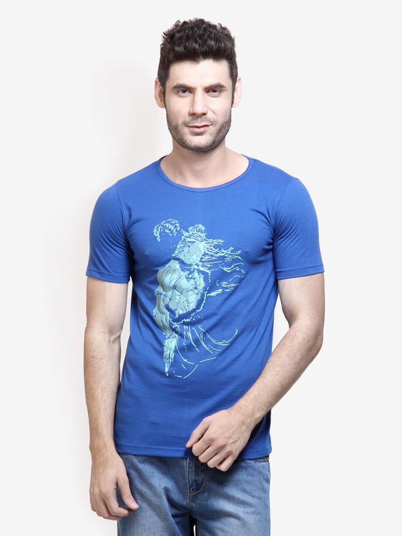 Buy Incynk Men Blue Graphic Printed T shirt Tshirts for Men 327486 Myntra