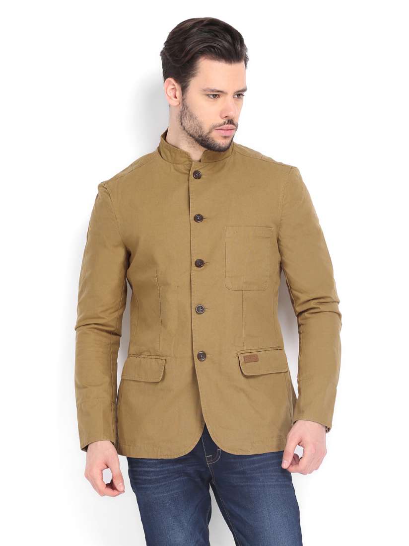 Buy Indian Terrain Men Khaki Jacket Jackets for Men 519783 Myntra