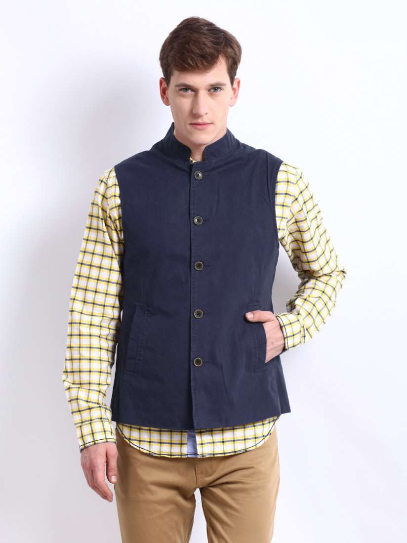 Bandhgala sleeveless jacket best sale