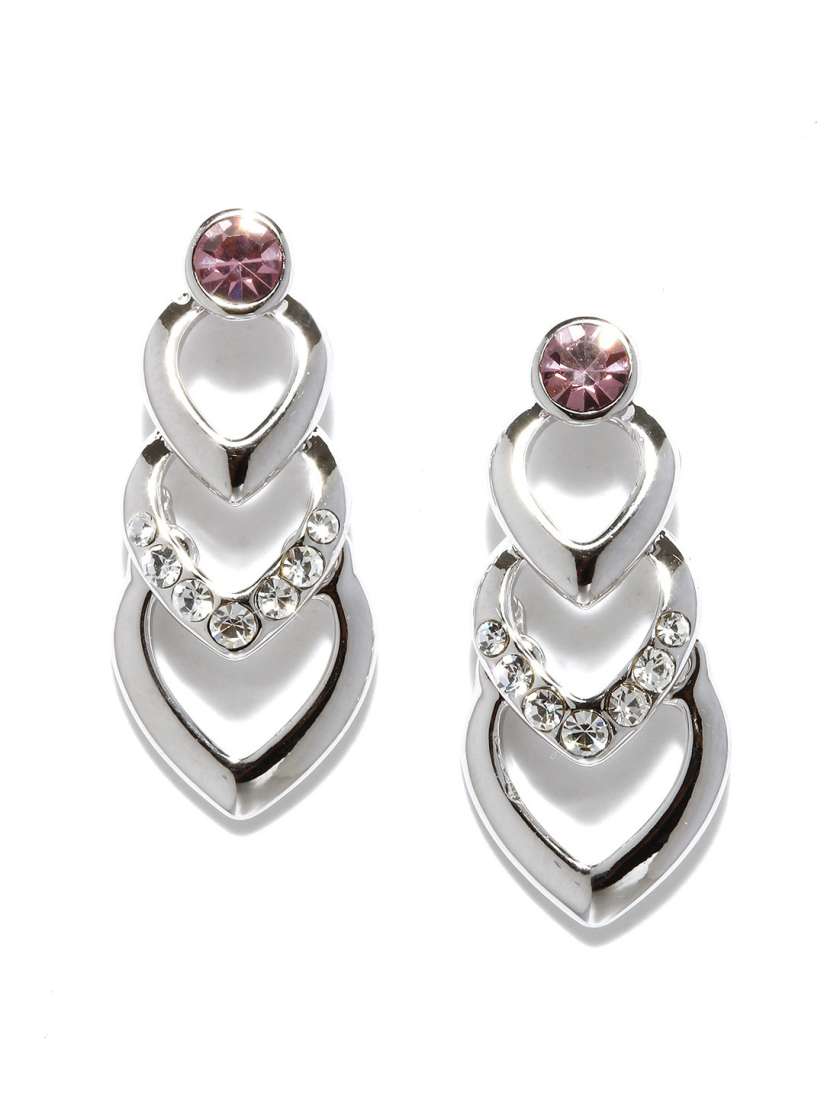 Buy Ivory Tag Silver Toned Opulence Bliss Earrings Earrings for Women 130320 Myntra