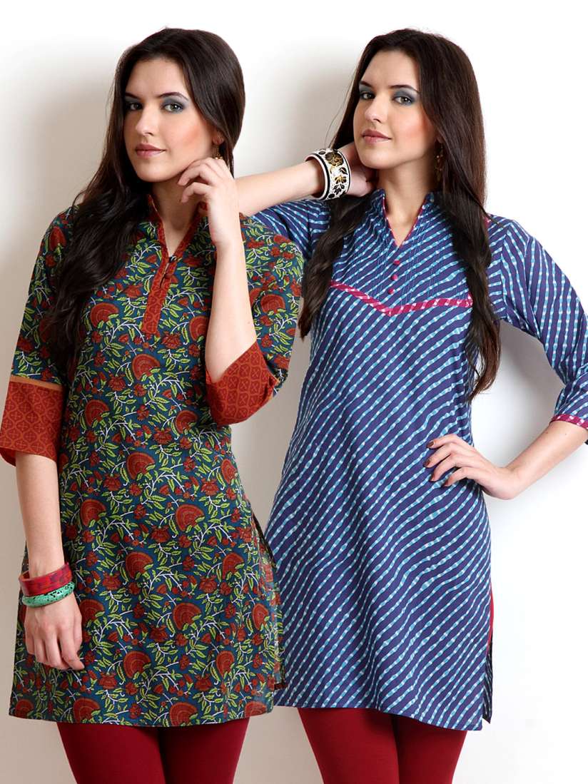 Myntra printed kurtis online