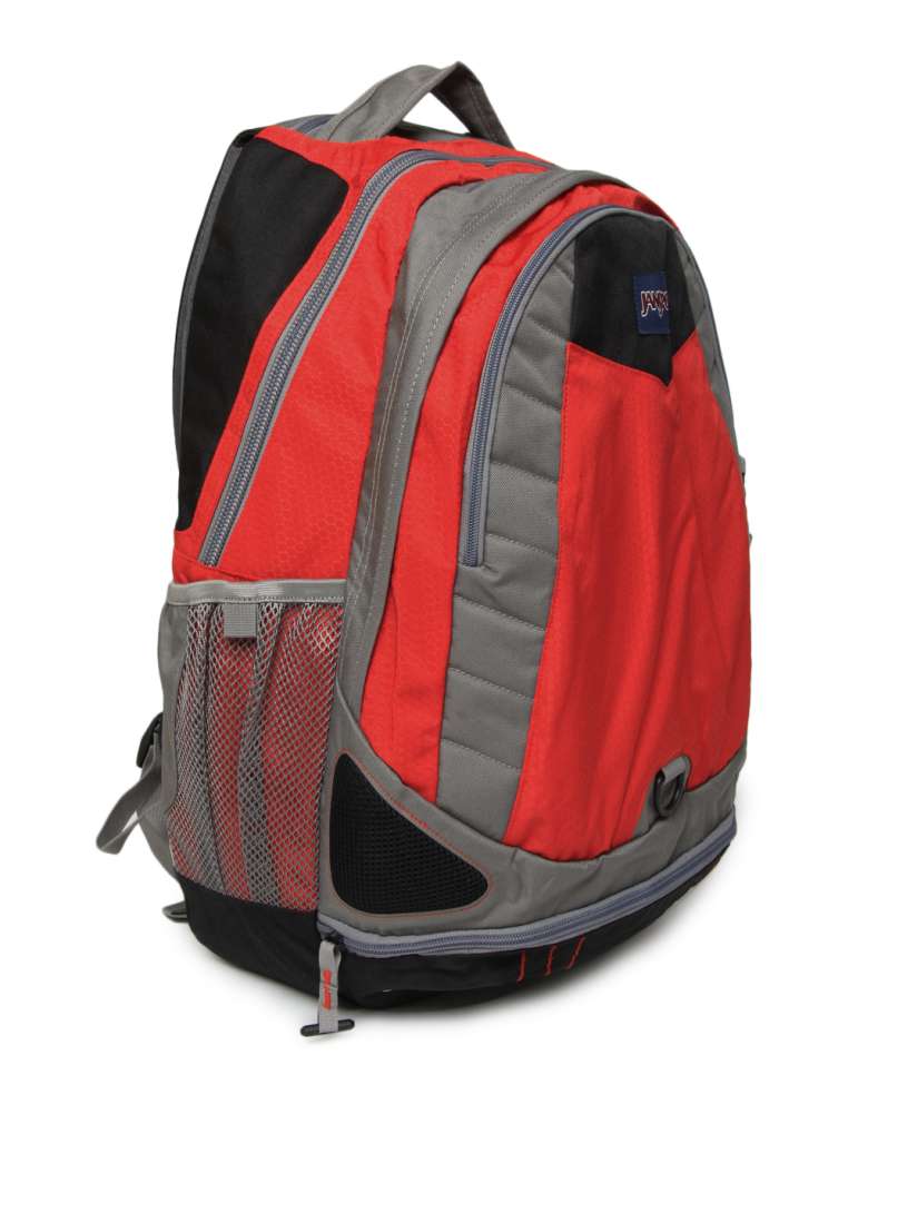 Buy Jansport Unisex Red Grey Boost Backpack Backpacks for Unisex 193406 Myntra
