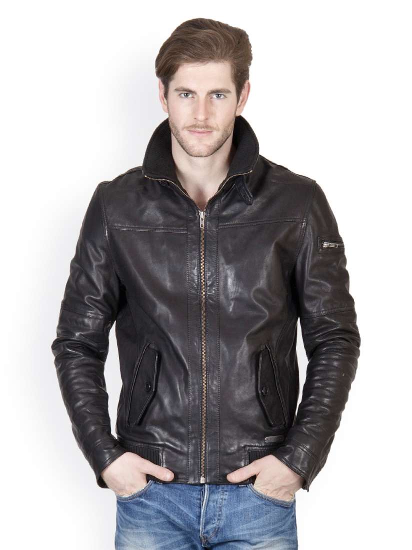 Justanned men's leather jacket clearance