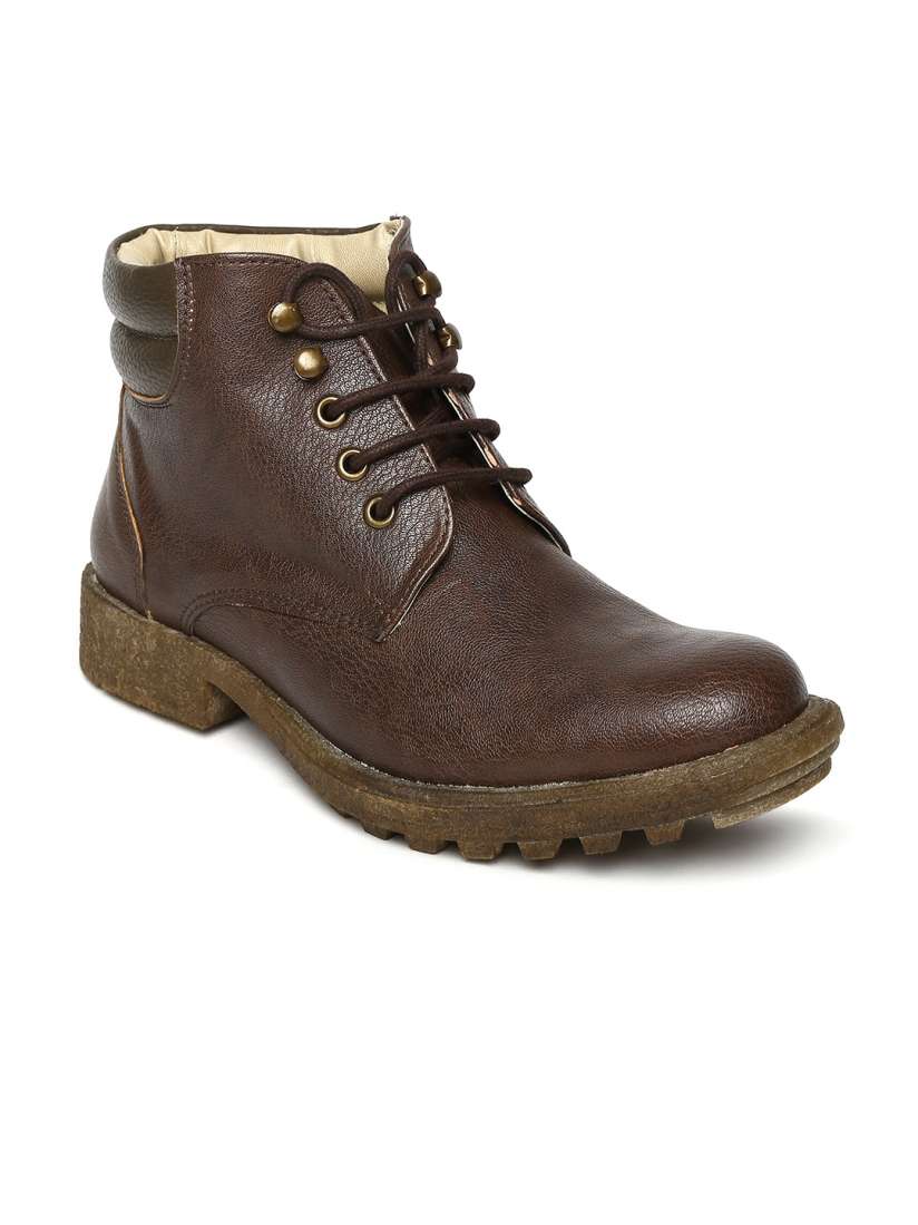 Buy Knotty Derby Men Brown Boots Boots for Men 578940 Myntra