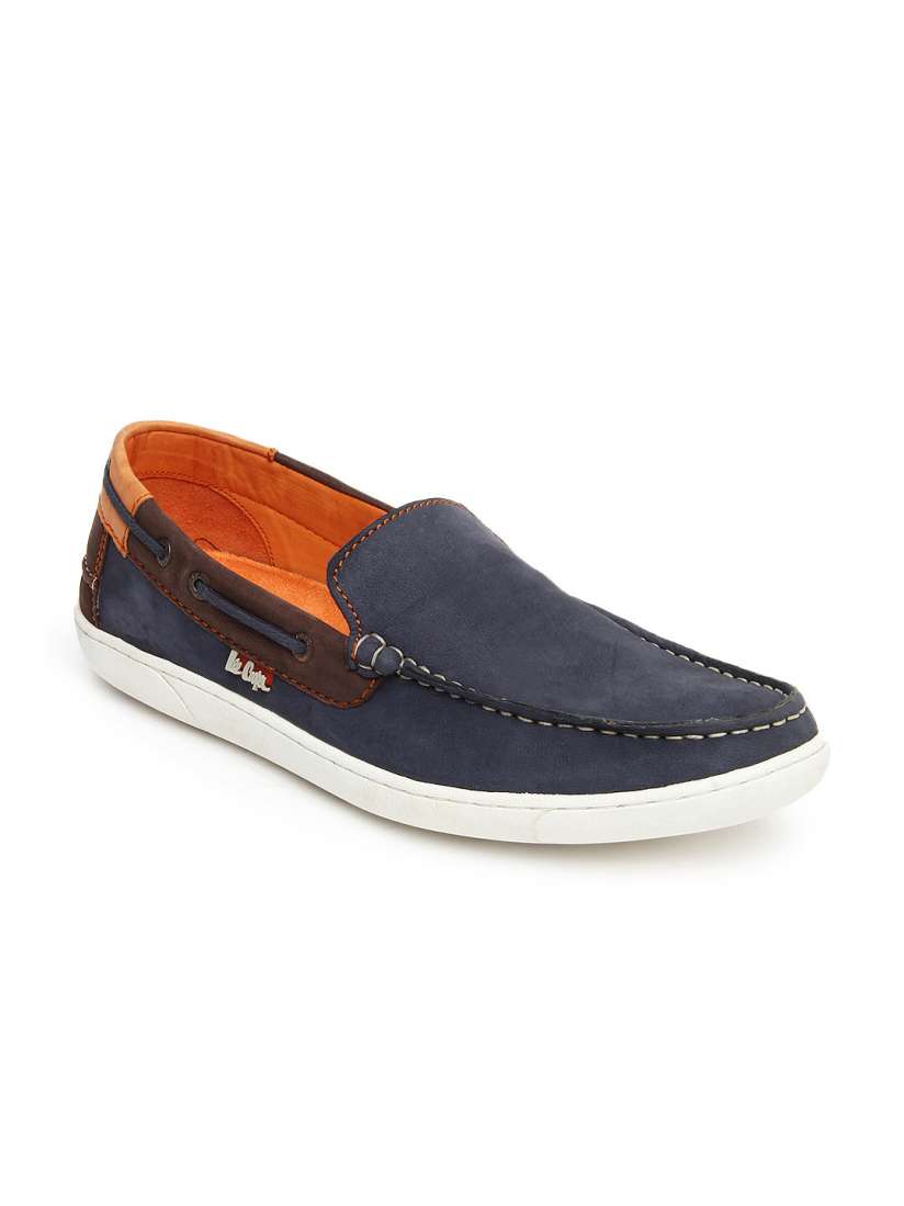 Buy Lee Cooper Men Blue Leather Loafers Casual Shoes for Men 204443 Myntra