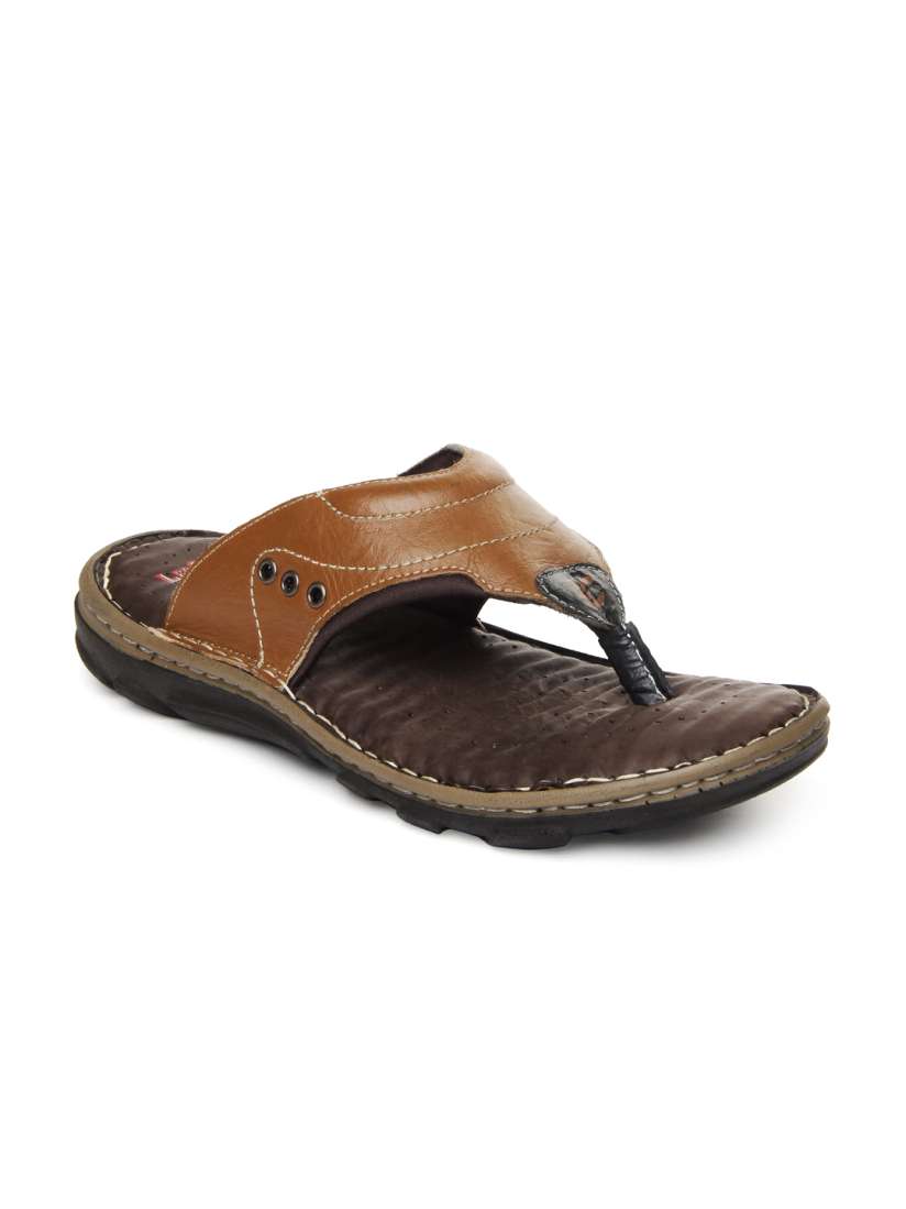 Buy Lee Cooper Men Brown Leather Sandals Sandals for Men 318331 Myntra