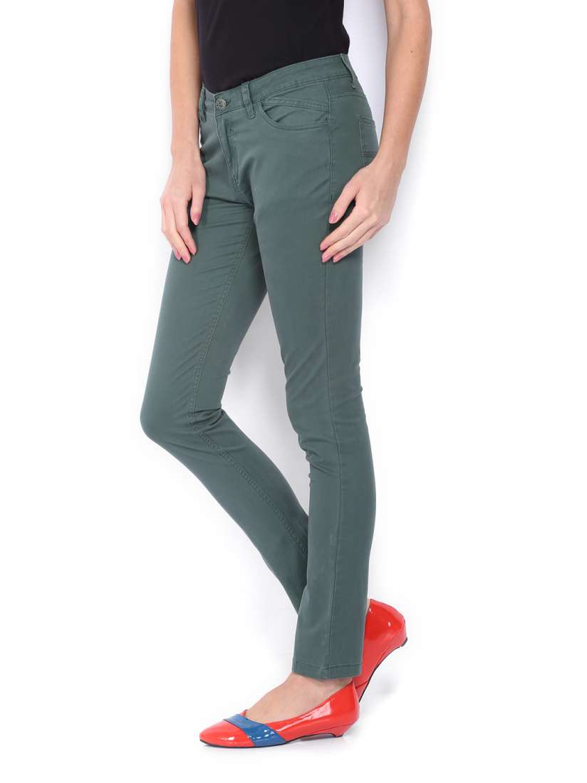 Buy Lee Cooper Women Green Annie Slim Fit Jeans Jeans for Women 355328 Myntra