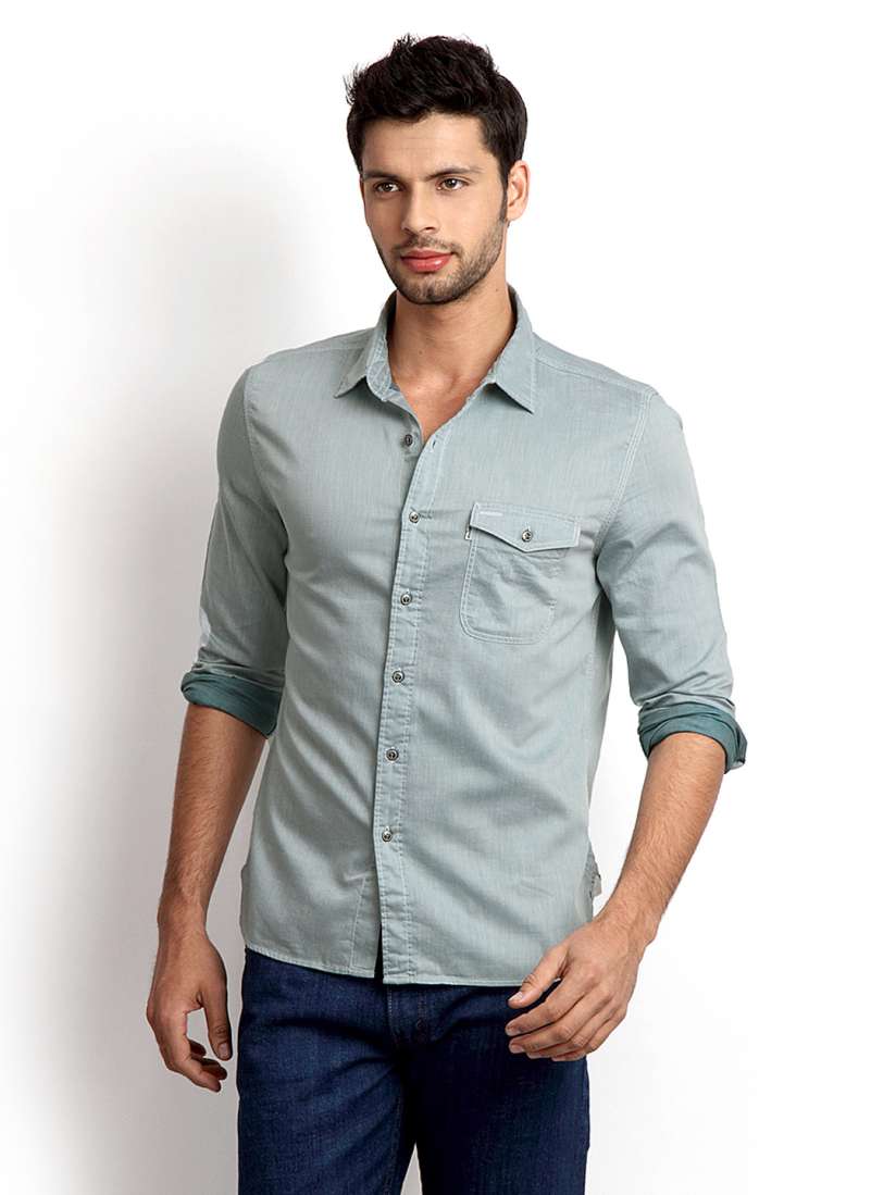 Buy Levis Men Light Blue Slim Fit Formal Shirt Shirts for Men 232039 Myntra