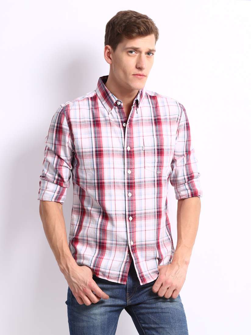 Levi's red and white shirt discount