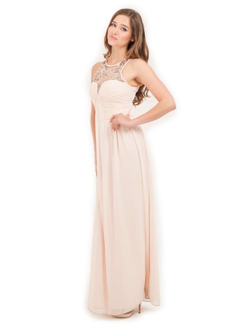 Buy Little Mistress Peach Coloured Maxi Dress Dresses for Women 400417 Myntra