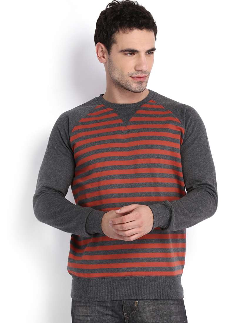 Grey and orange sweatshirt on sale