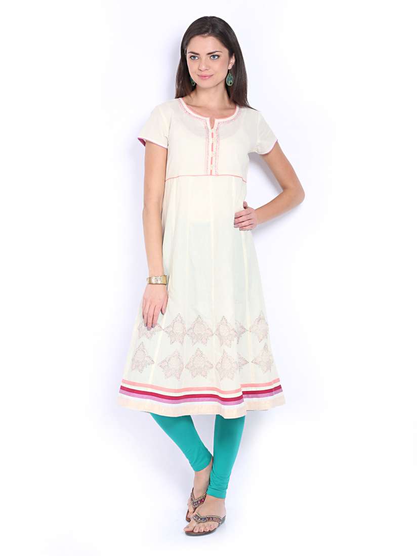 Buy Melange by Lifestyle Women Off White Anarkali Kurta Kurtas for Women 342920 Myntra