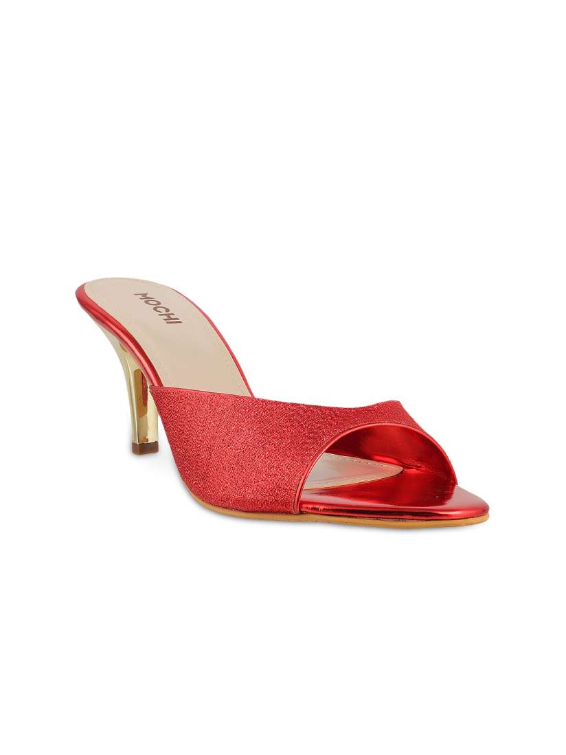 Buy Mochi Women Red Heels Heels for Women 794182 Myntra