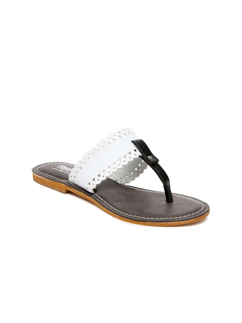 Buy Mossimo Women Black White Sandals Flats for Women 293822 Myntra