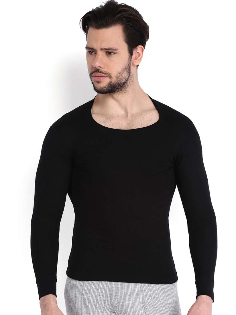 Mens black thermal t shirts shop