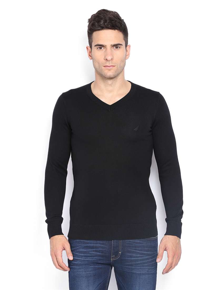 Nautica black sweater hotsell