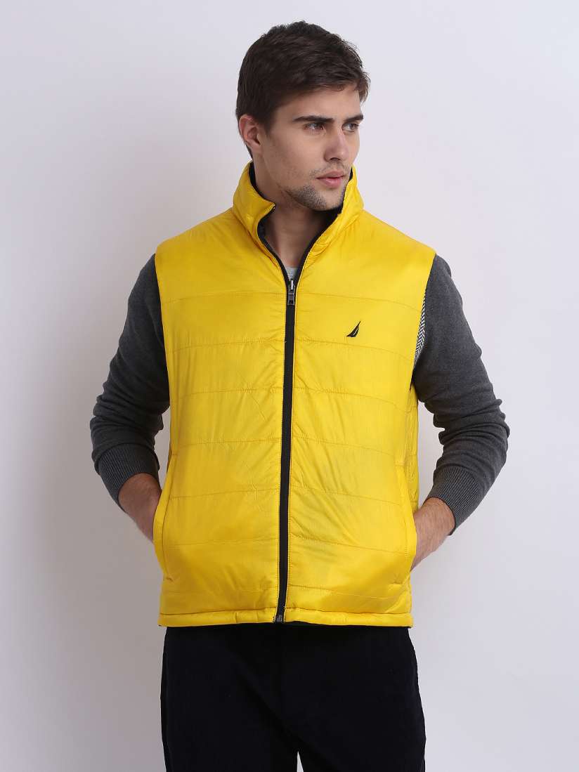 Nike yellow padded reversible jacket with hood new arrivals
