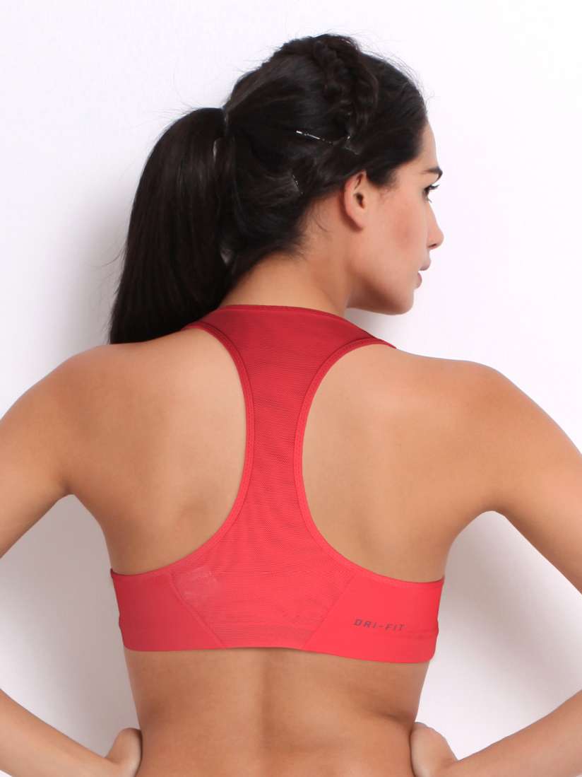 Buy Nike Coral Red High Compression Sports Bra 548554 676 Bra for Women 167446 Myntra