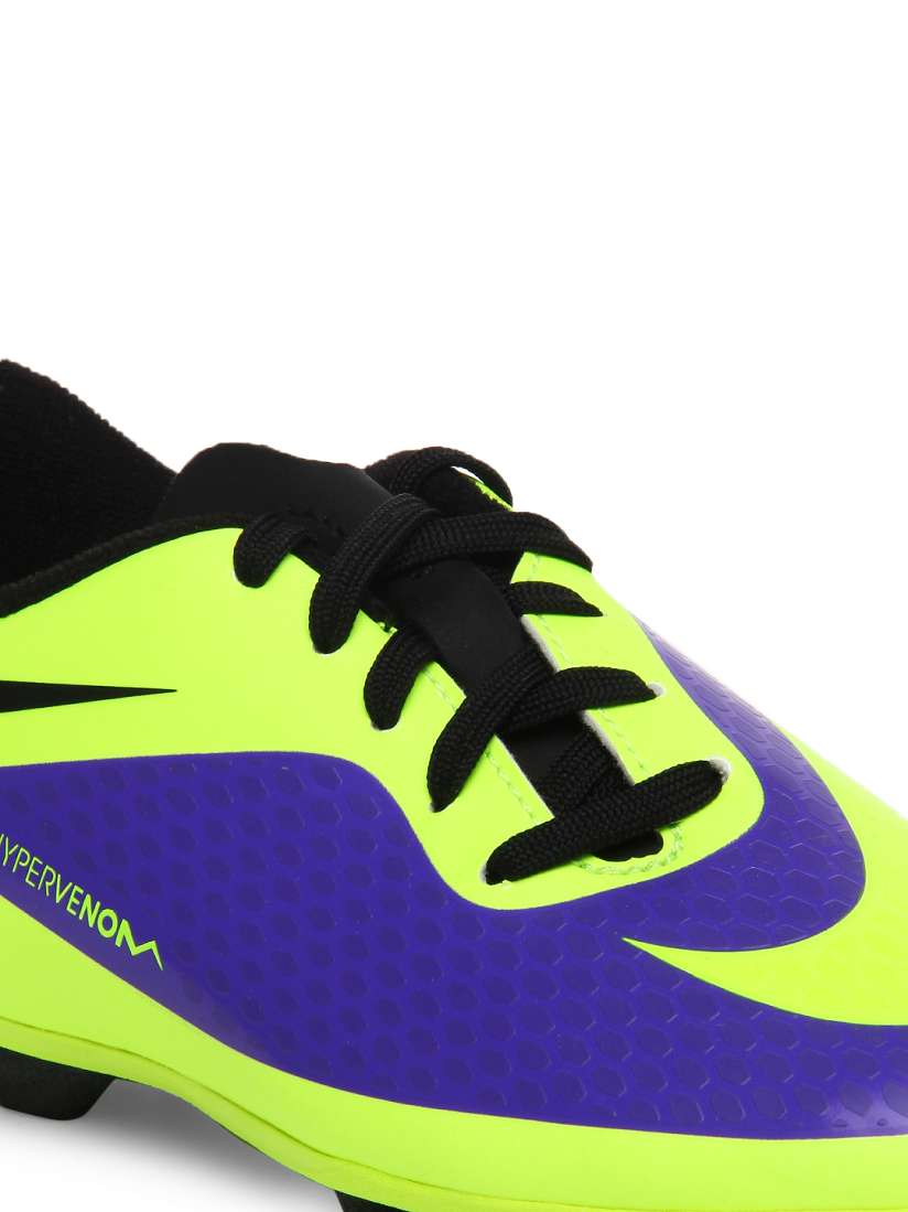 Buy Nike Kids Purple Fluorescent Green JR Hypervenom Phade FG R Sports Shoes Sports Shoes for Unisex Kids 181710 Myntra