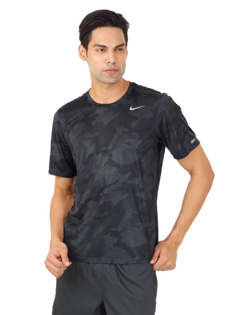 Buy Nike Men Black Grey Camouflage T shirt Tshirts for Men 85988 Myntra