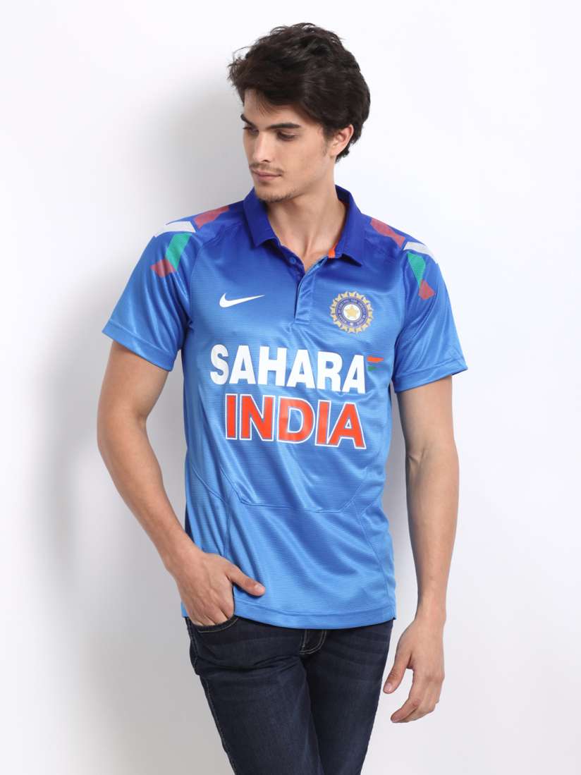 Buy Nike Men Blue Sahara Indian Cricket Team Jersey Tshirts for Men 178679 Myntra