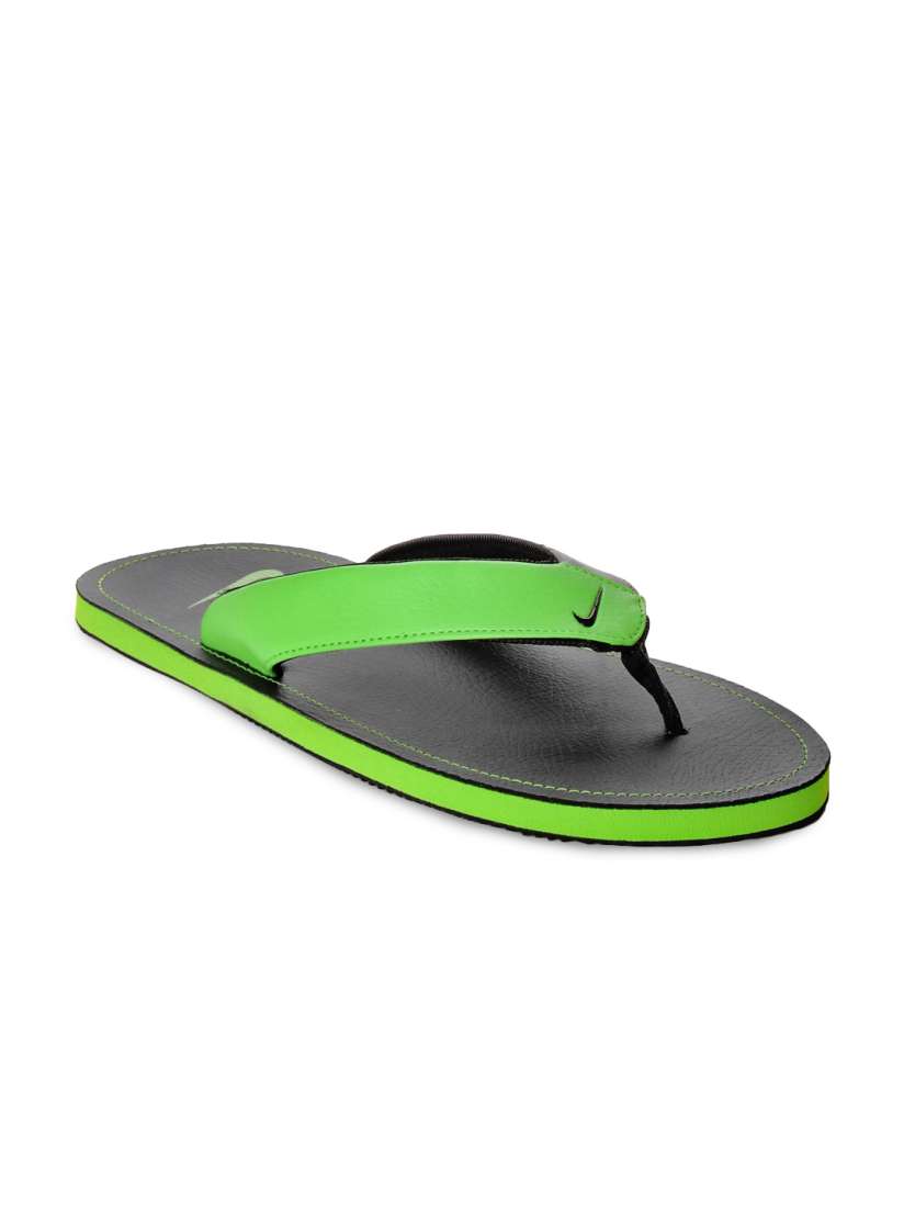 Buy Nike Men Black Green Solid Thong Flip Flops Flip Flops for Men 103854 Myntra