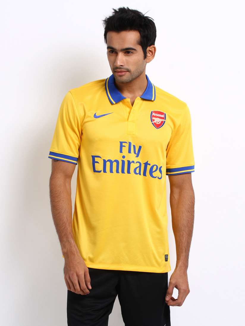 Buy Nike Men Yellow Blue Arsenal Jersey Tshirts for Men 155199 Myntra