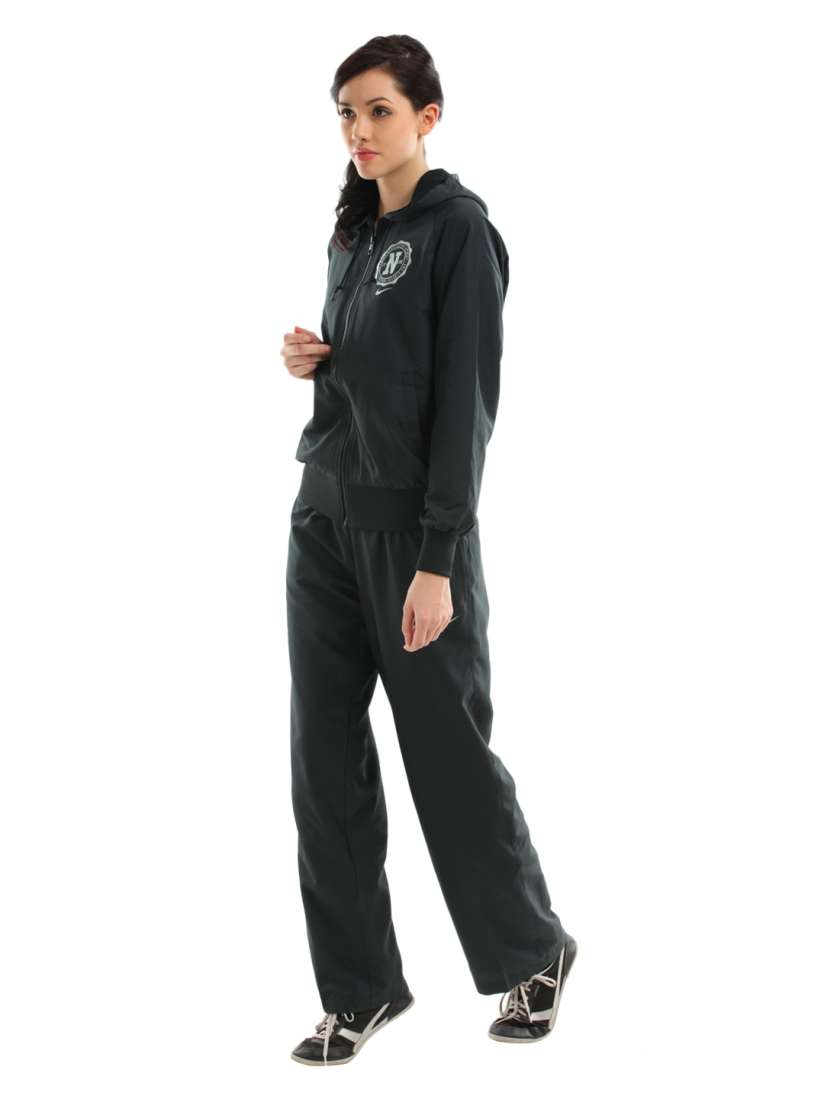 Buy Nike Women Black Hooded Tracksuit Tracksuits for Women 81018 Myntra