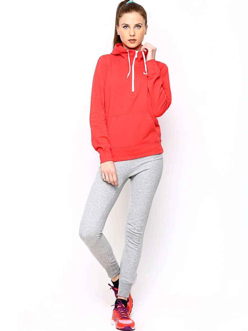 Buy Nike Women Coral Red Grey Melange AS Club Warmup Tracksuit Tracksuits for Women 472936 Myntra