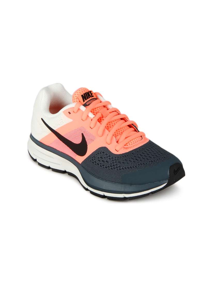 Buy Nike Women Dark Grey Neon Peach Toned Air Pegasus 30 Sports Shoes Sports Shoes for Women 157454 Myntra