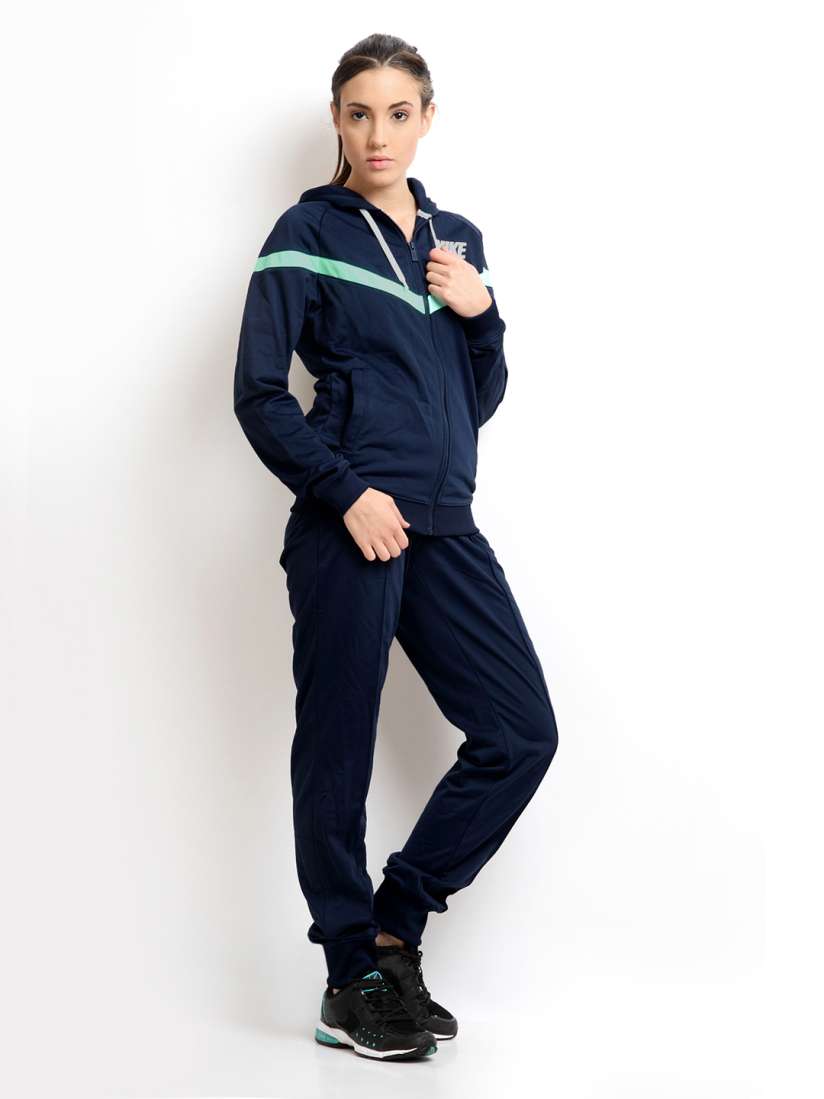 Navy blue nike tracksuit womens hot sale