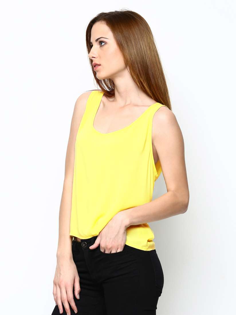 Buy ONLY Women Neon Yellow Top Tops for Women 329066 Myntra