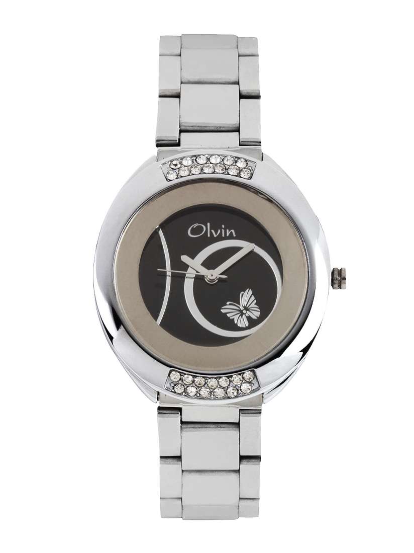 Buy Olvin Women Black Dial Watch 1624 SM03 Watches for Women 300070 Myntra