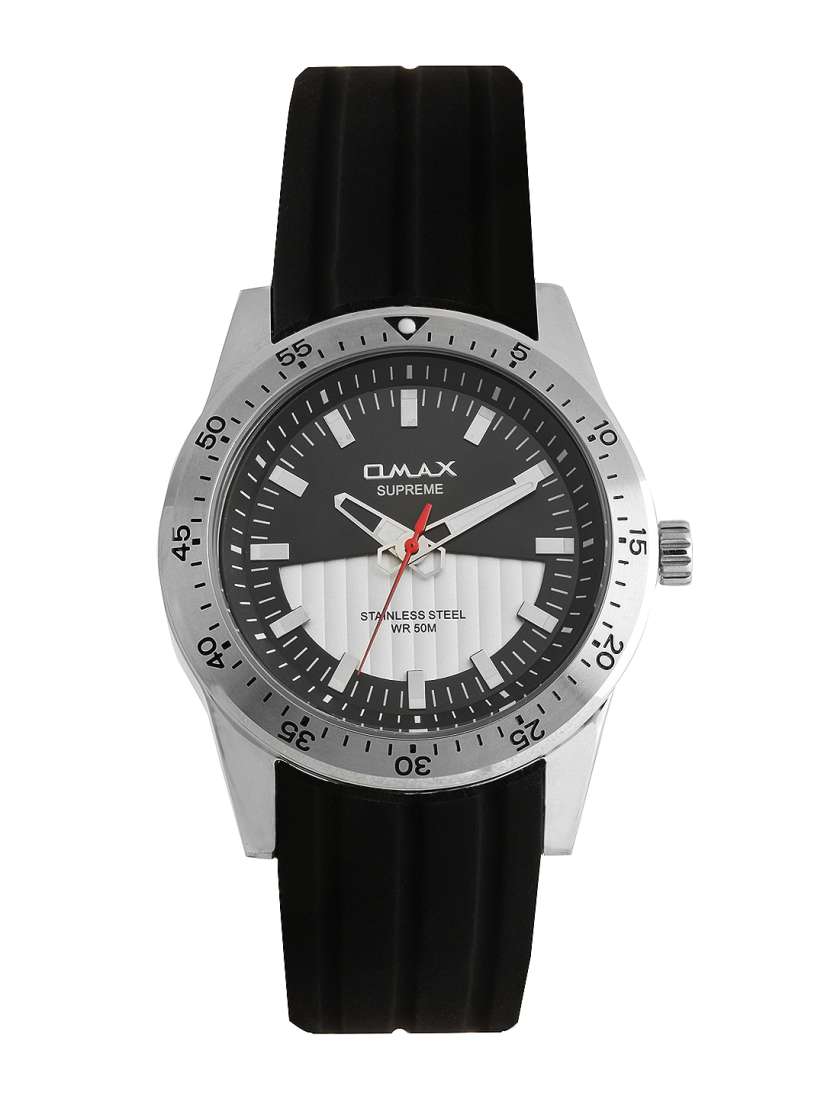 Buy Omax Men Black Silver Toned Dial Watch Watches for Men 284949 Myntra