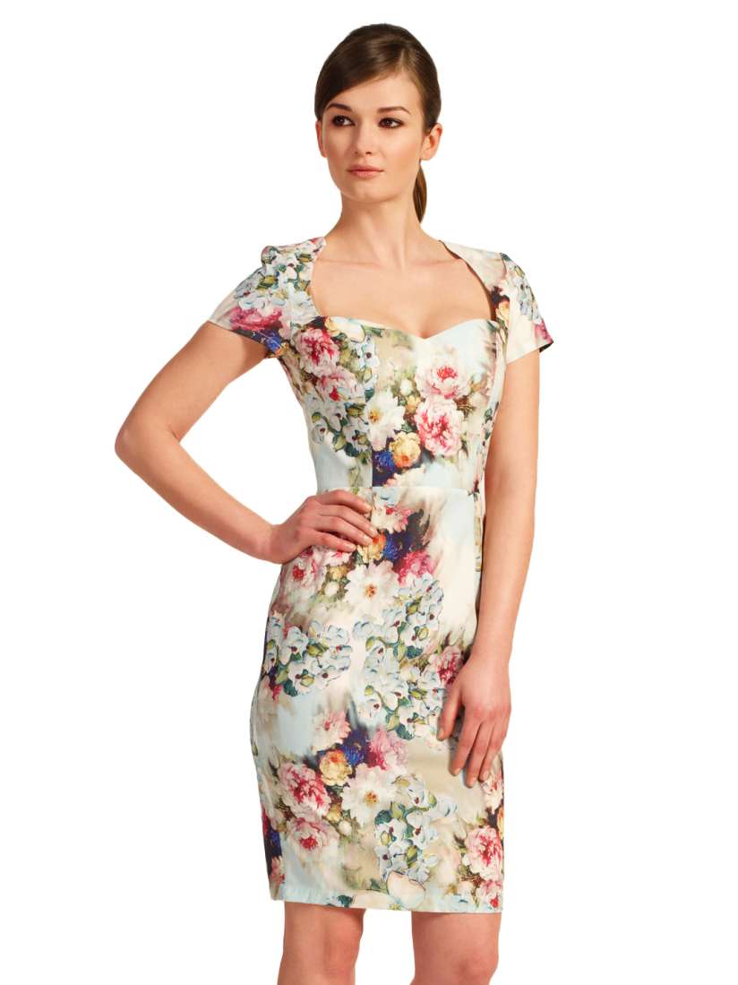 Buy Paper Dolls Multicoloured Floral Print Tailored Dress Dresses for Women 400402 Myntra