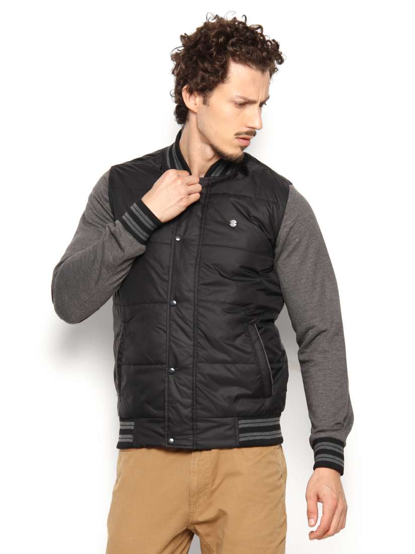 Buy Peter England Men Black Padded Jacket Jackets for Men 447639 Myntra