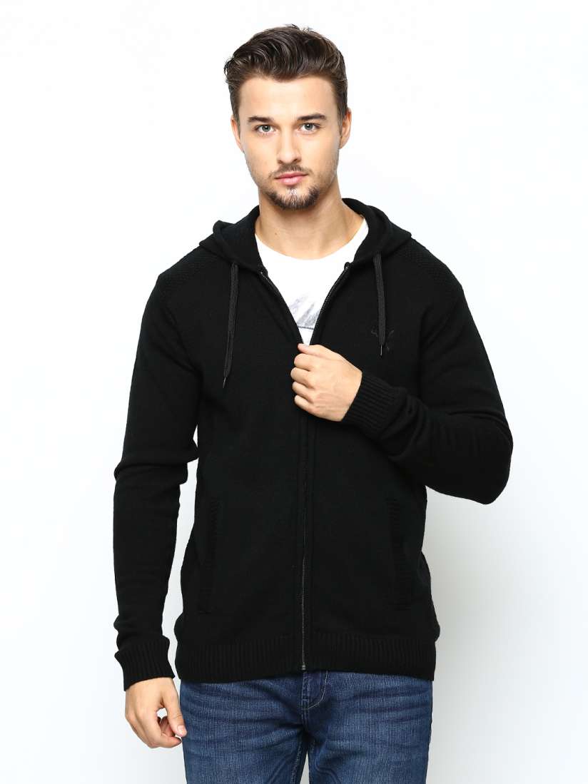 Buy Puma Men Black Hooded Sweater Sweaters for Men 481921 Myntra