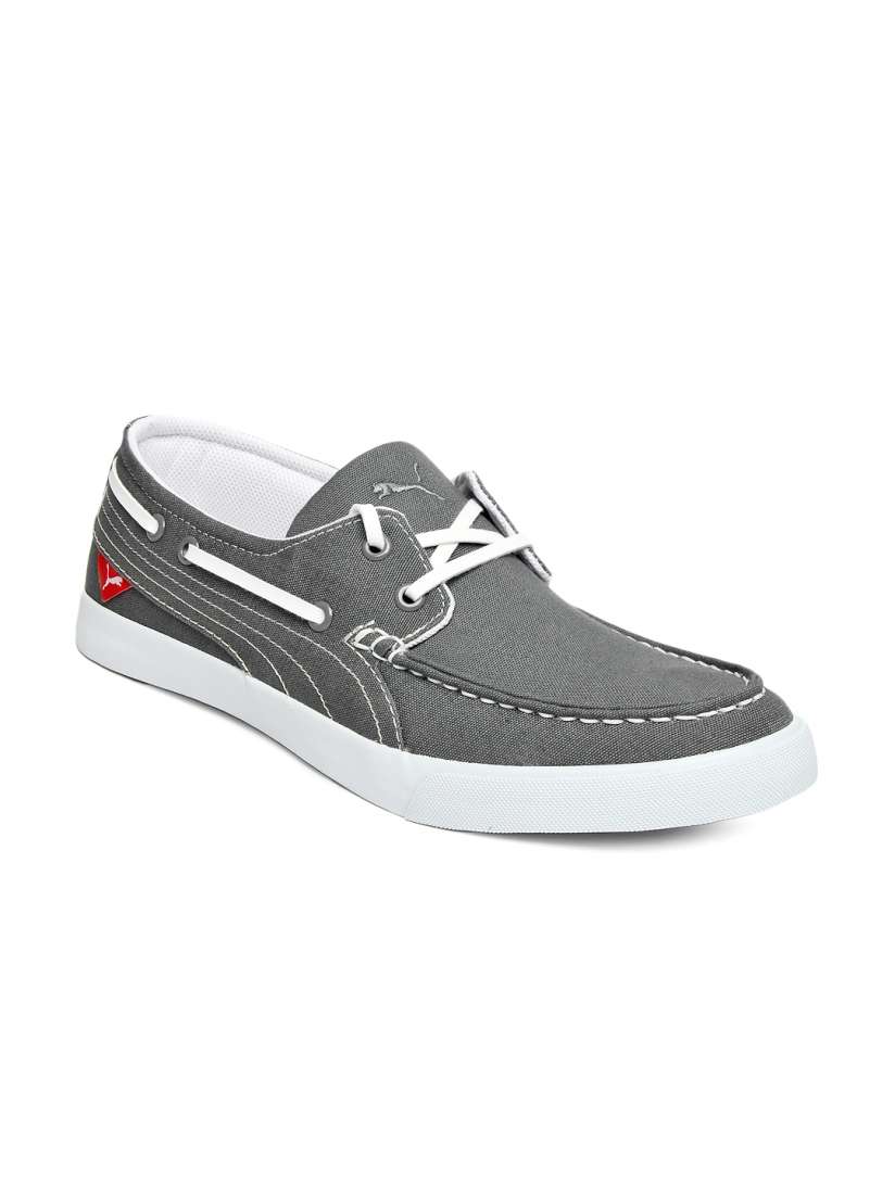 Buy Puma Men Grey Yacht Cvs Boat Shoes Casual Shoes for Men 244913 Myntra